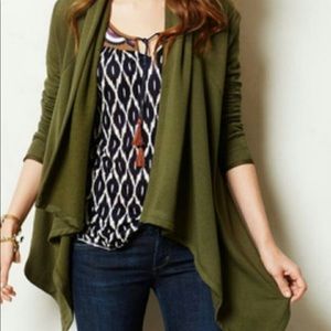 Anthro Bordeaux Cardi